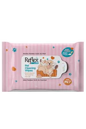 REFLEX - Reflex Care Evcil Hayvanlar İçin Çok Amaçlı Hijyenik Temizleme Mendili 10lu