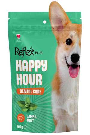 Reflex Happy Hour Ağız ve Diş Sağlığı İçin Köpek Ödül Maması 60gr - Thumbnail