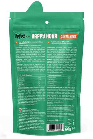 Reflex Happy Hour Ağız ve Diş Sağlığı İçin Köpek Ödül Maması 60gr - Thumbnail