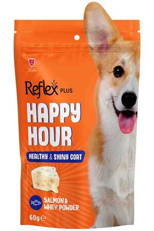 Reflex Happy Hour Sağlıklı ve Parlak Tüyler İçin Destekleyici Köpek Ödül Maması 60gr - Thumbnail