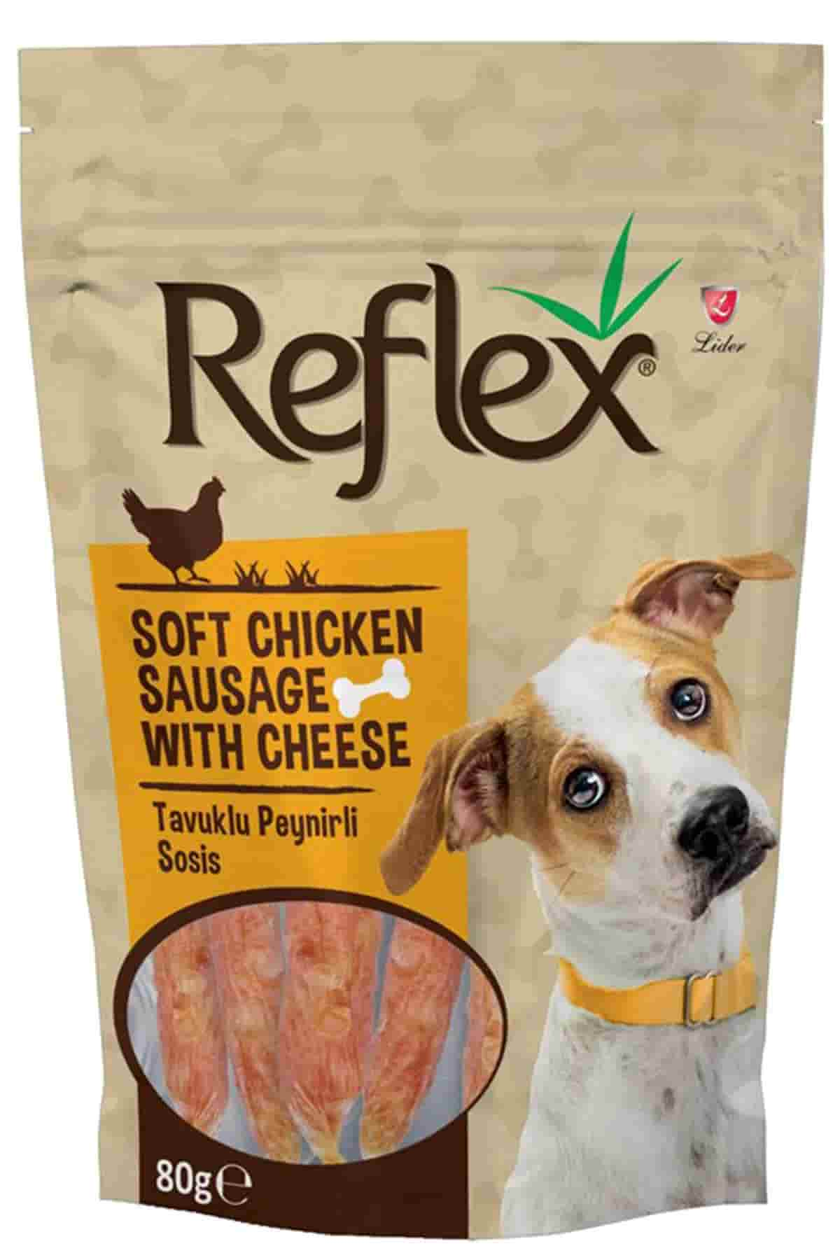 Reflex Peynirli Yumuşak Tavuk Parçacıklı Köpek Ödülü 80gr