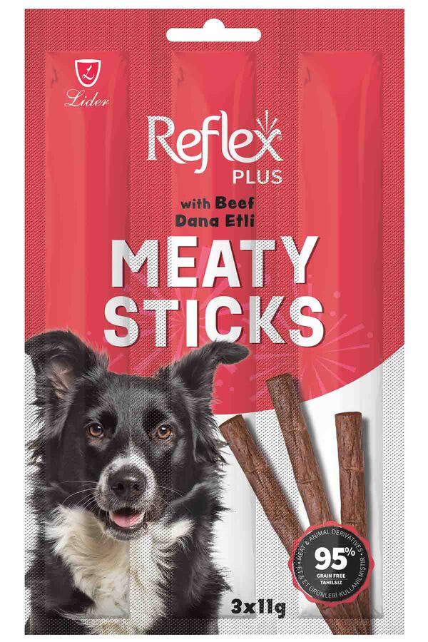 Reflex Plus Dana Etli Çubuk Yetişkin Köpek Ödül Maması 3lü