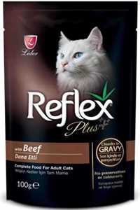 REFLEX - Reflex Plus Biftekli Kedi Konservesi 100gr