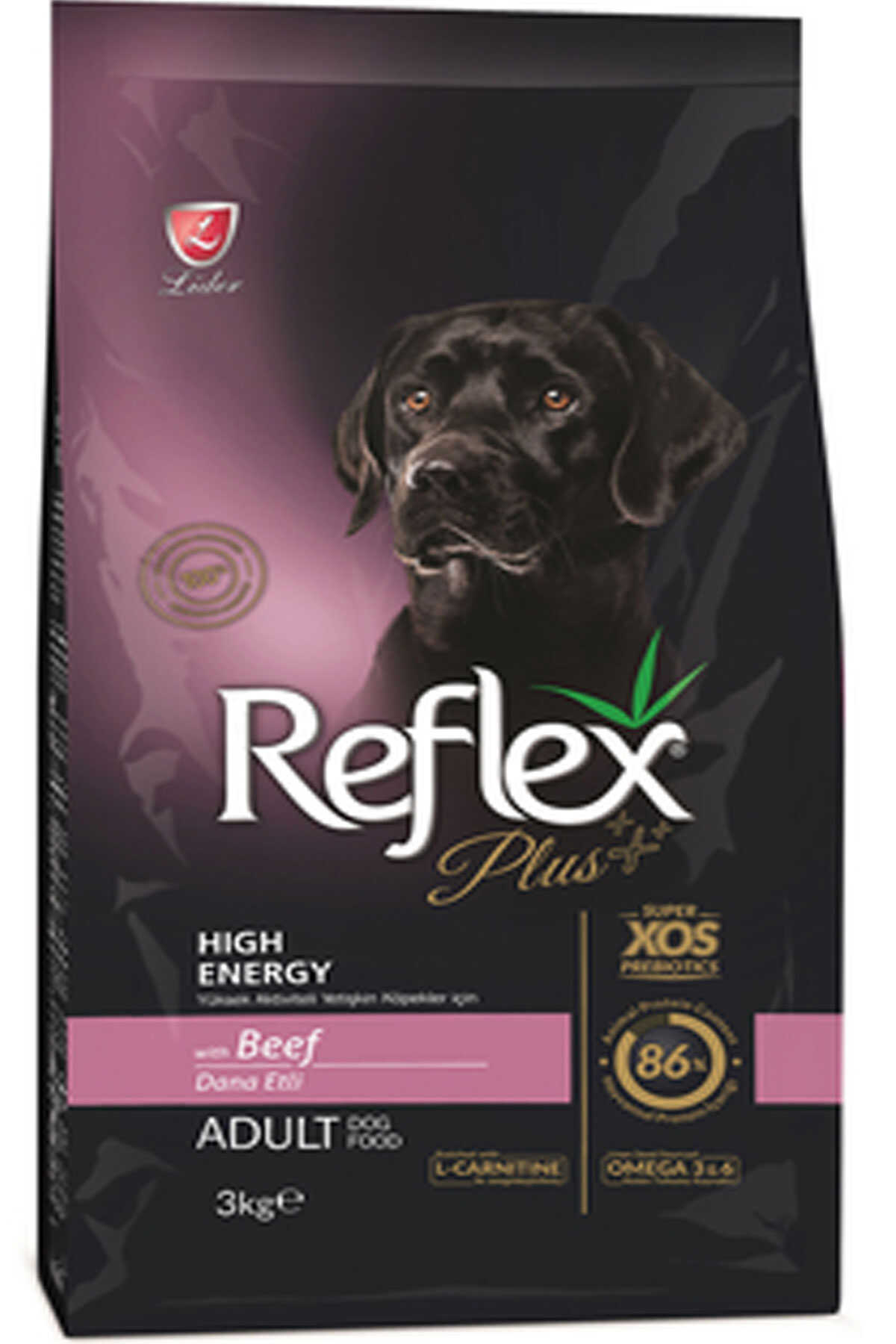 Reflex Plus Dana Etli Yüksek Aktiviteli Yetişkin Köpek Maması 3kg