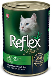 REFLEX - Reflex Plus Kıyılmış Tavuklu Yetişkin Kedi Konservesi 400gr