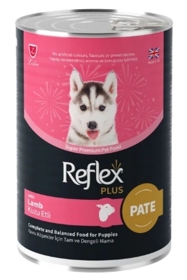 Reflex Plus Pate İçinde Kuzu Etli Yavru Köpek Konservesi 395gr