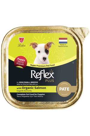 REFLEX - Reflex Plus Pate Organik Somonlu Mini ve Küçük Irklar İçin Yavru Köpek Konservesi 85gr