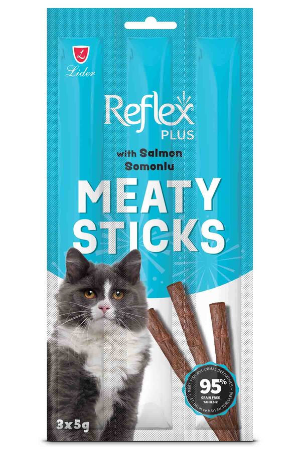 Reflex Plus Somonlu Yetişkin Kedi Ödül Çubuğu 3*5gr