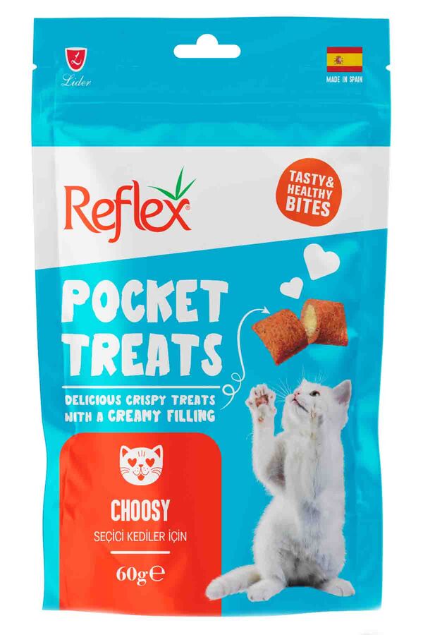 Reflex Pocket Treats Seçici Yetişkin Kedi Ödül Maması 60gr