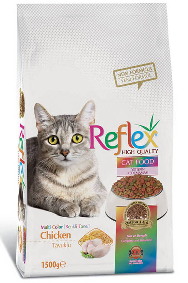 Reflex Renkli Taneli Yetişkin Kedi Maması 1,5kg