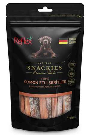 Reflex Snackies Füme Somon Etli Şeritler Köpek Ödül Maması 170gr - Thumbnail