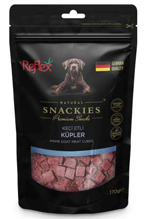 REFLEX - Reflex Snackies Keçi Etli Küpler Köpek Ödül Maması 170gr