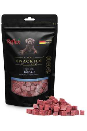 Reflex Snackies Keçi Etli Küpler Köpek Ödül Maması 170gr - Thumbnail