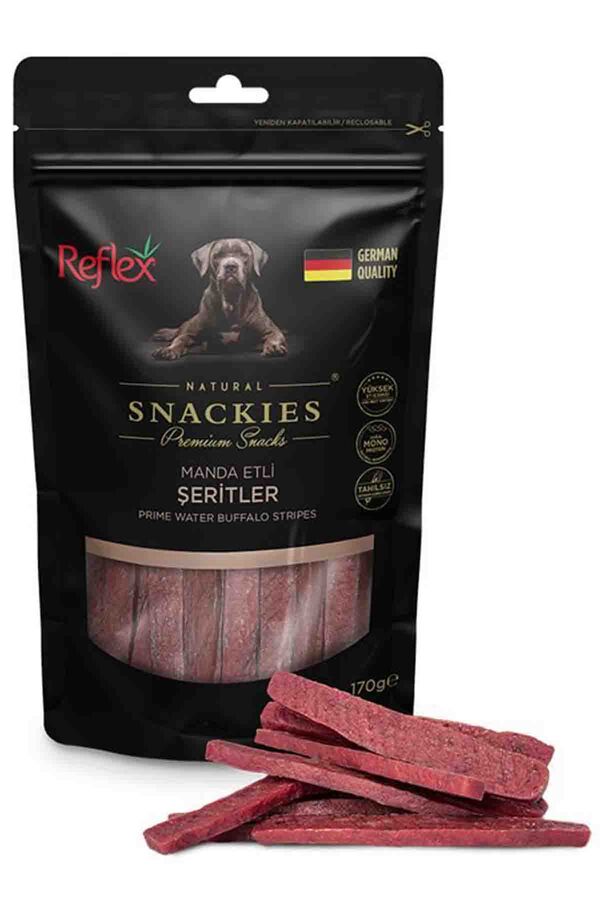 Reflex Snackies Manda Etli Şeritler Köpek Ödül Maması 170gr