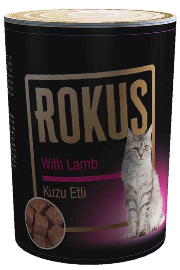 Rokus Kuzu Etli Kedi Konservesi 410gr