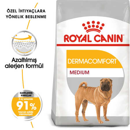 ROYAL CANIN - Royal Canin Dermacomfort Medium Hassas Derili Orta Irk Köpek Maması 12kg
