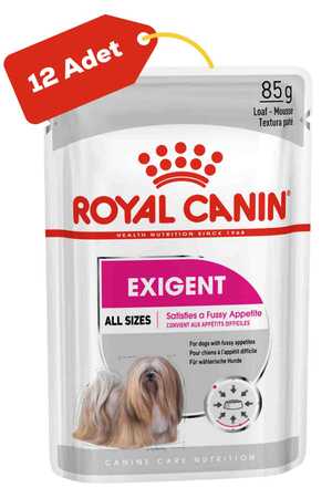 ROYAL CANIN - Royal Canin Exigent Seçici Köpek Konservesi 12x85gr 12li