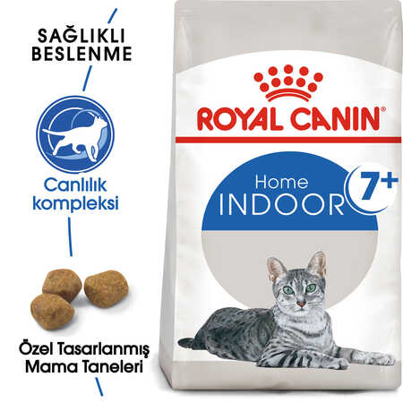 Royal Canin Indoor +7 Ev Kedileri için Yaşlı Kedi Maması 1,5kg - Thumbnail