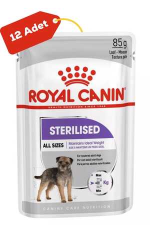 Royal Canin Kısırlaştırılmış Köpek Konservesi 12x85gr (12li) - Thumbnail