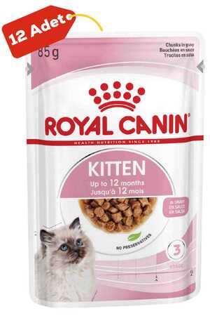 ROYAL CANIN - Royal Canin Kitten Gravy Yavru Kedi Konservesi 12x85gr 12li