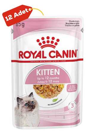 Royal Canin Kitten Jelly Yavru Kedi Konservesi 12x85gr 12li - Thumbnail