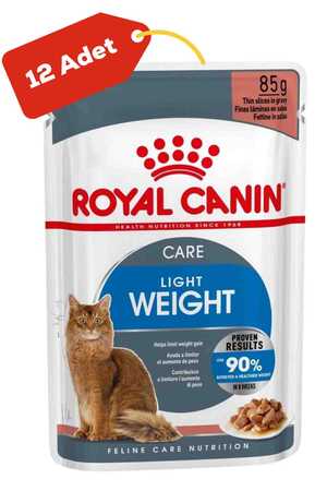 ROYAL CANIN - Royal Canin Light Weight Yetişkin Kedi Konservesi 12x85gr 12li