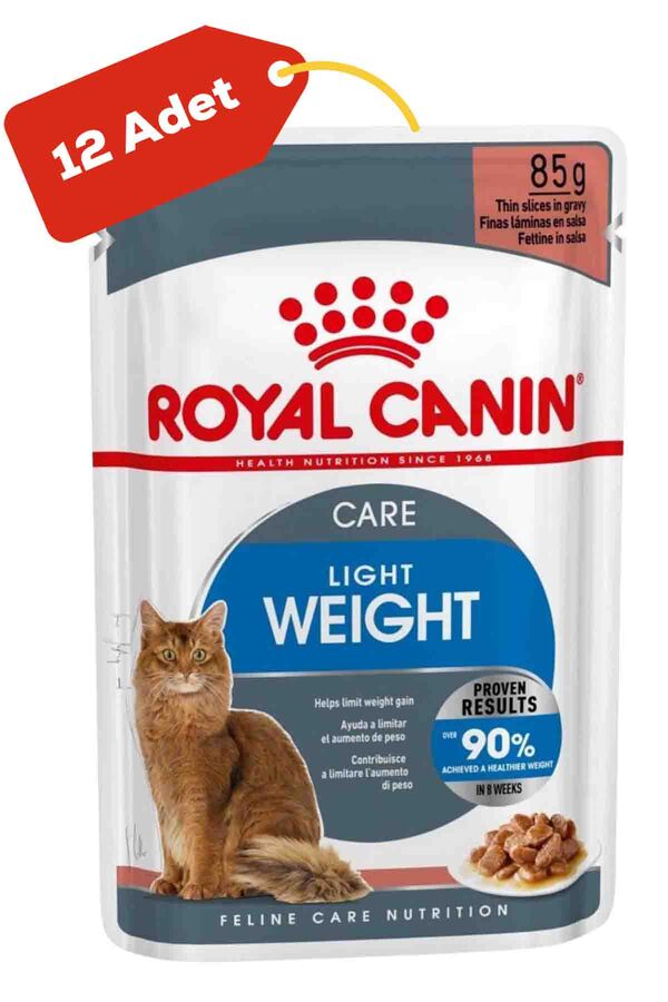 Royal Canin Light Weight Yetişkin Kedi Konservesi 12x85gr 12li