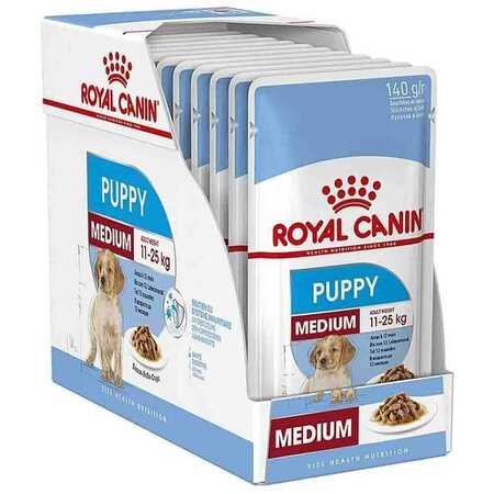 Royal Canin Orta Irk Yavru Köpek Konservesi 10x140gr - Thumbnail