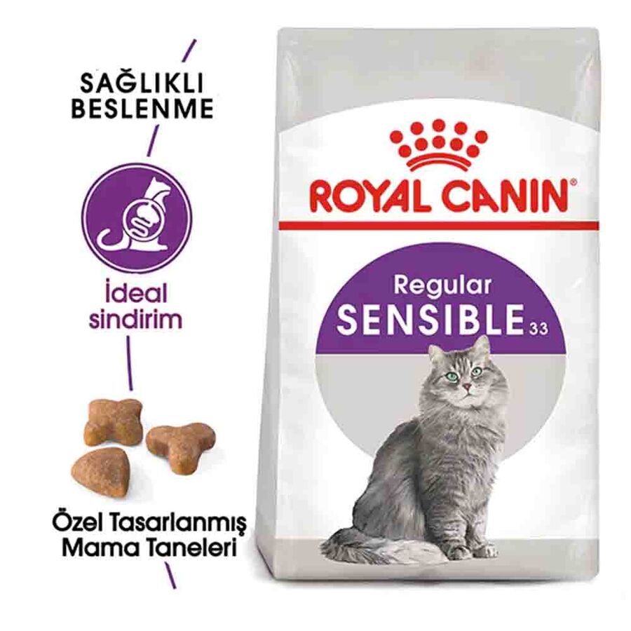 Royal Canin Sensible 33 Hassas Sindirim Sistemi olan Kediler İçin Yetişkin Kedi Maması 15kg