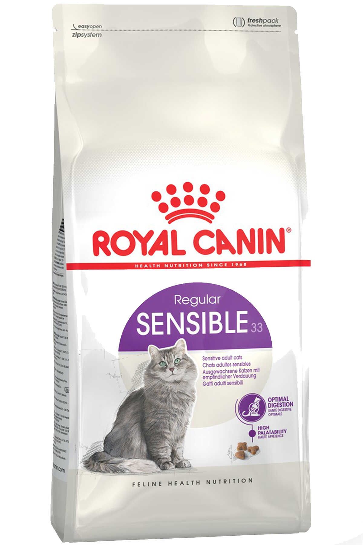 Royal Canin Sensible 33 Hassas Sindirim Sistemi Olan Kediler Icin Yetiskin Kedi Mamasi 2kg Evinemama