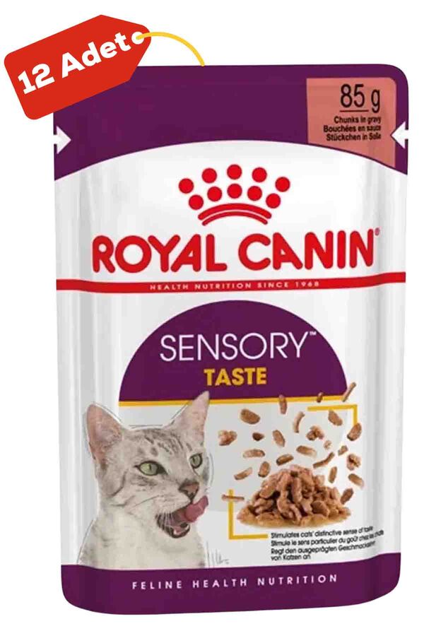 Royal Canin Sensory Taste Gravy Yetişkin Kedi Konservesi 12x85gr 12li