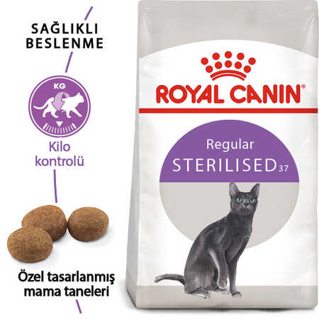 Royal Canin Sterilised 37 Kısırlaştırılmış Yetişkin Kedi Maması 2kg - Thumbnail