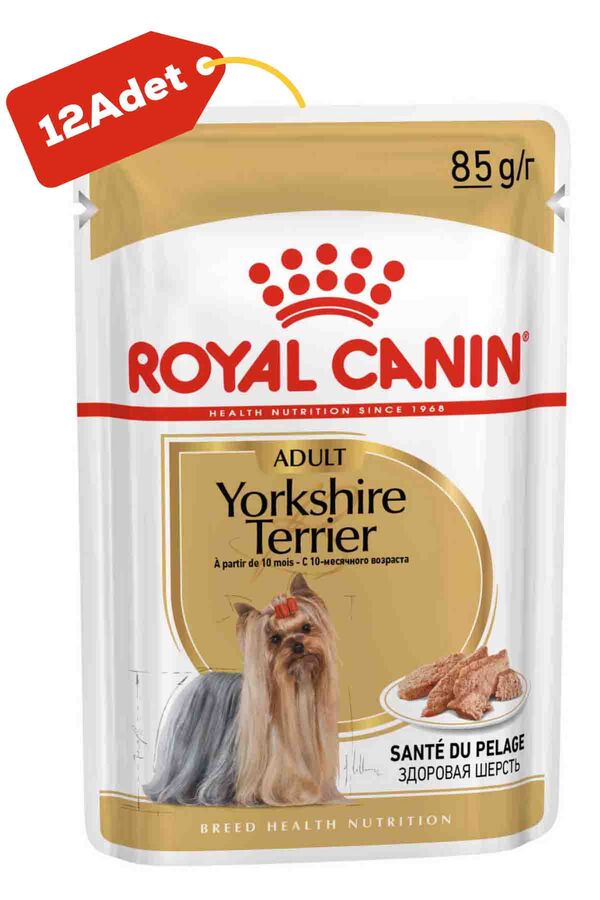 Royal Canin Yorkshire Terrier Yetişkin Köpek Konservesi 12x85gr 12li