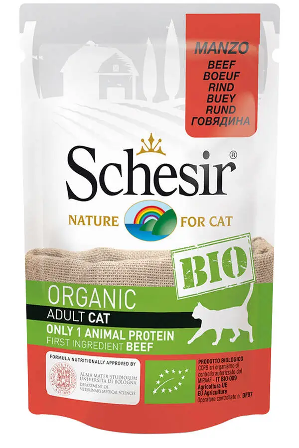 SCHESIR - Schesir Bio Range Biftekli Yetişkin Kedi Konservesi 85gr