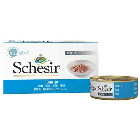 SCHESIR - Schesir Jöle İçinde Ton Balıklı Yetişkin Kedi Konservesi 6x50gr