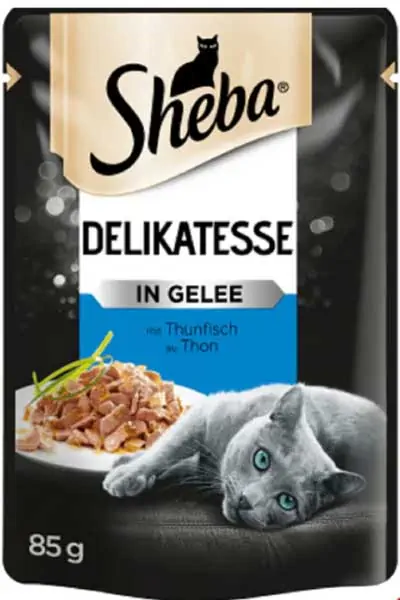 SHEBA - Sheba Pouch Ton Balıklı ve Jöleli Yetişkin Kedi Konservesi 85gr