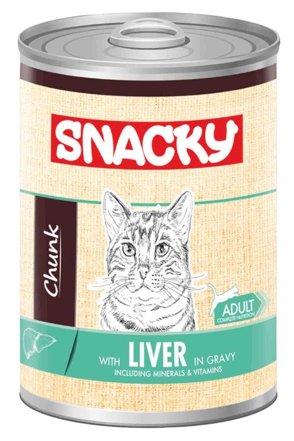 Snacky Ciğerli Yetişkin Kedi Konservesi 400gr