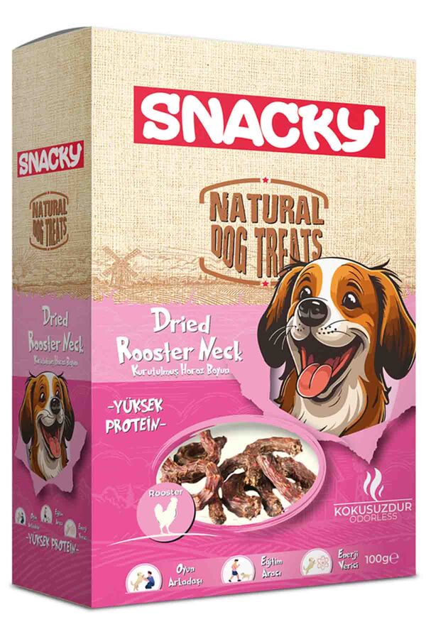 Snacky Kurutulmuş Horoz Boyun Köpek Ödül Maması 100gr