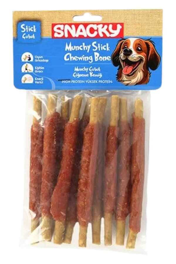 Snacky Munchy Ördek Sargılı Köpek Ödülü 120gr 13cm 10lu