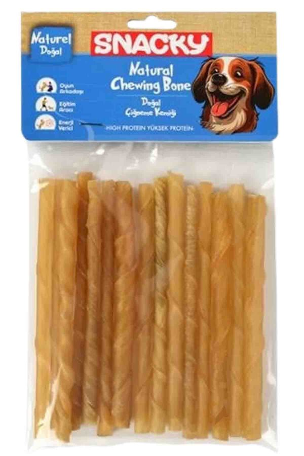 Snacky Natural Köpek Burgu Çubuk 15li 13cm 105gr 