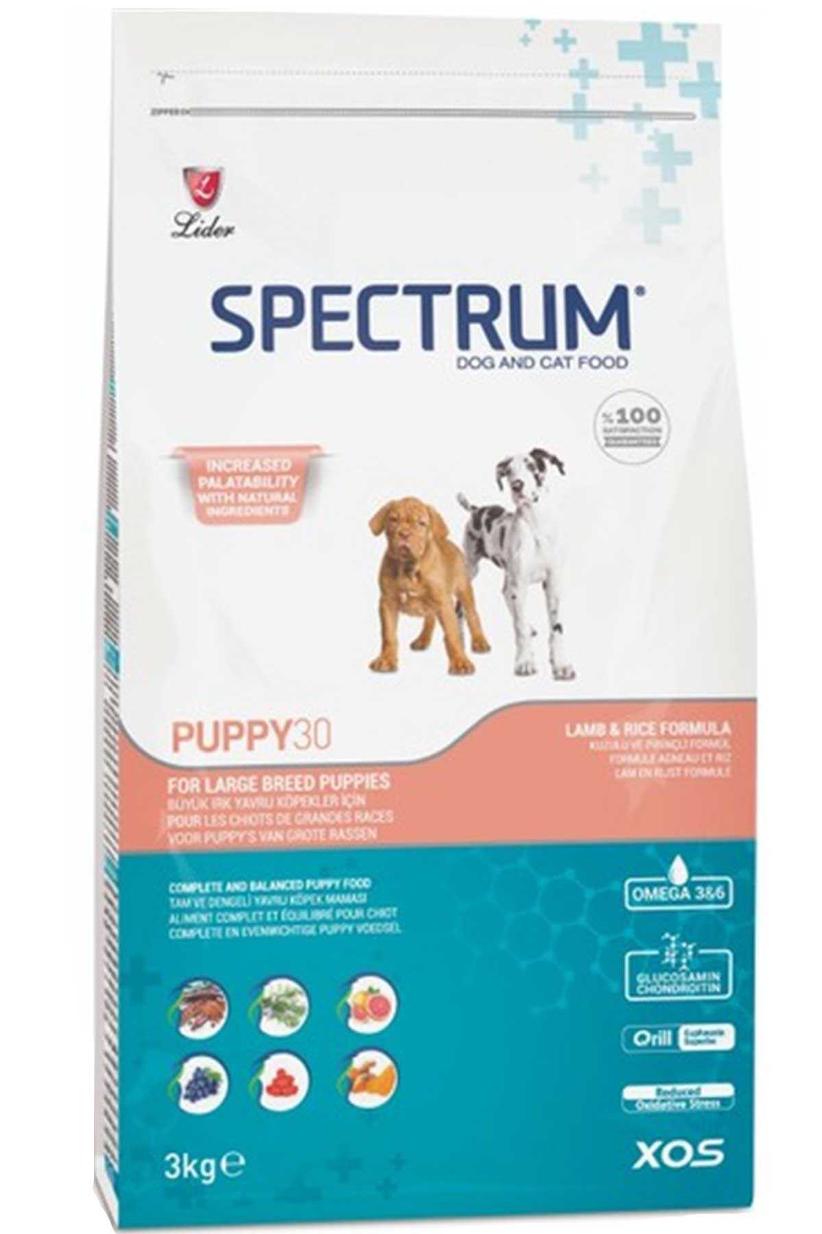Spectrum Large Breed Puppy 30 Buyuk Irk Tavuklu Yavru Kopek Mamasi 3kg Evinemama