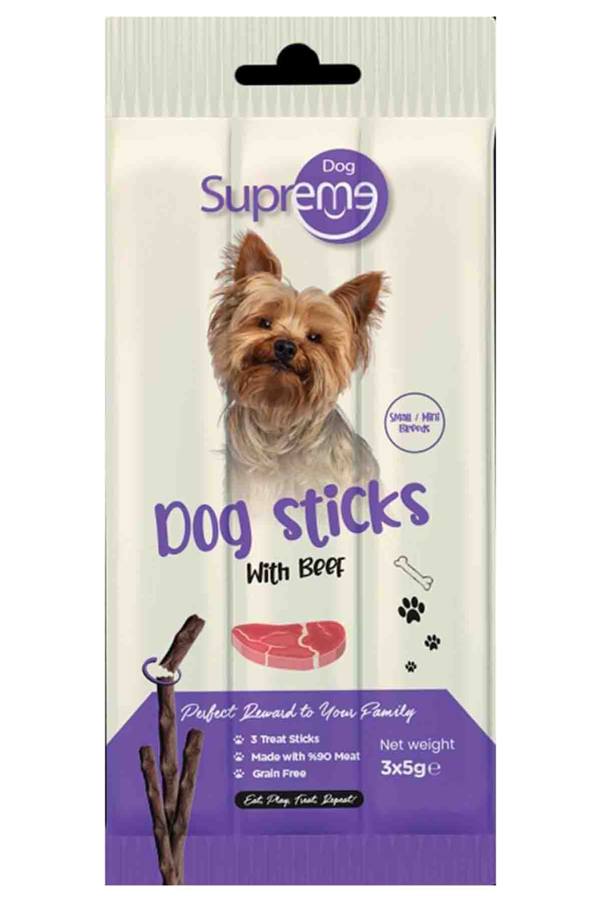 Supreme Dog Sığır Etli Ödül Çubuk 3x5gr