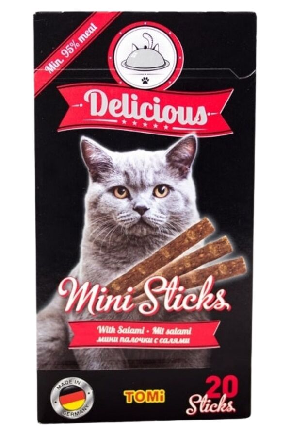 Tomi Salamlı Mini Stick Kedi Ödülü 20x2gr 40gr