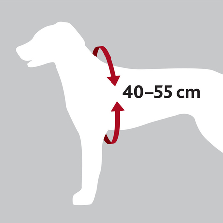Trixie Köpek Emniyet Kemeri ve Göğüs Tasması 40-55cm 17mm (S/M) Siyah - Thumbnail