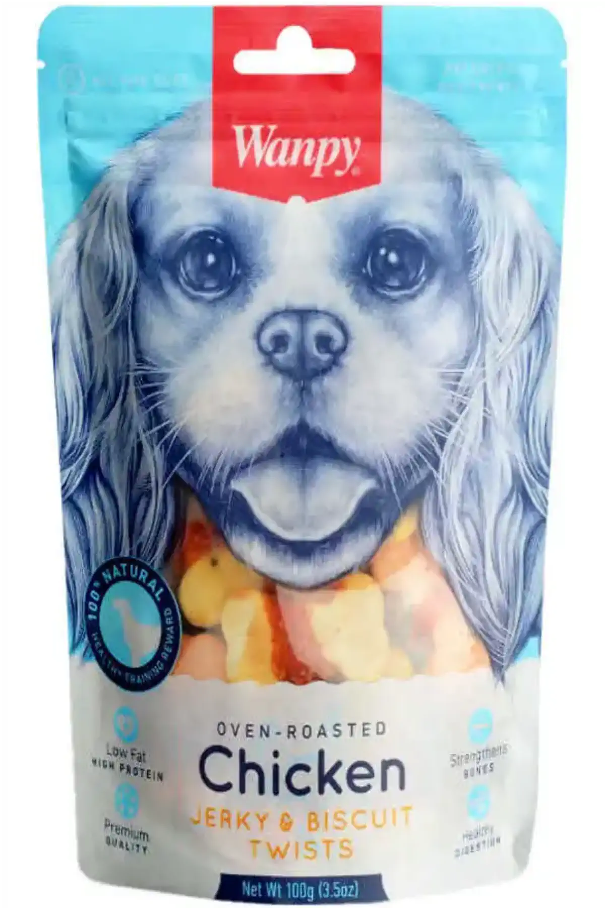 WANPY - Wanpy Bisküvi Üzeri Tavuk Sargılı Köpek Ödülü 100gr