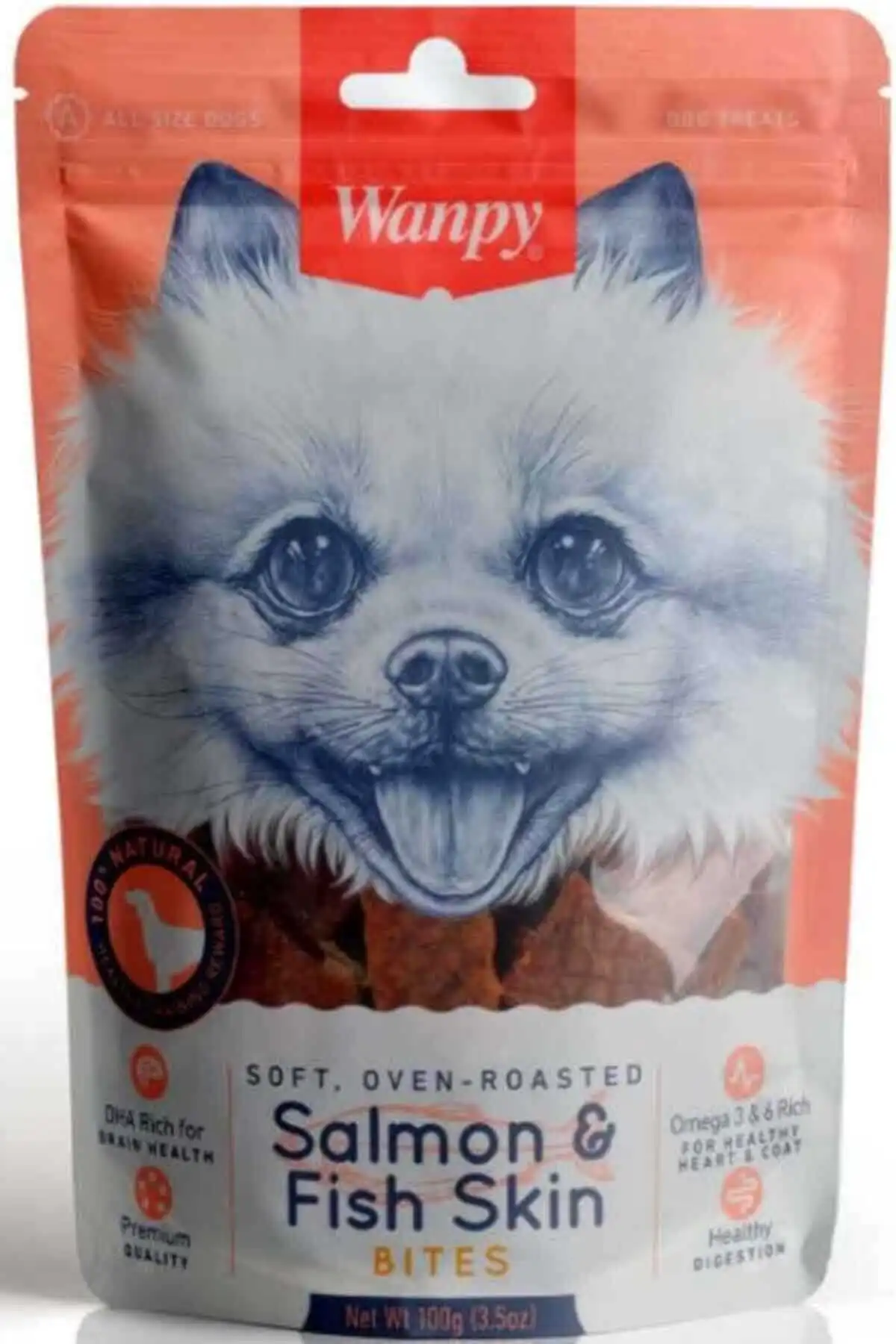 WANPY - Wanpy Gerçek Somon Dilimli Köpek Ödülü 100gr