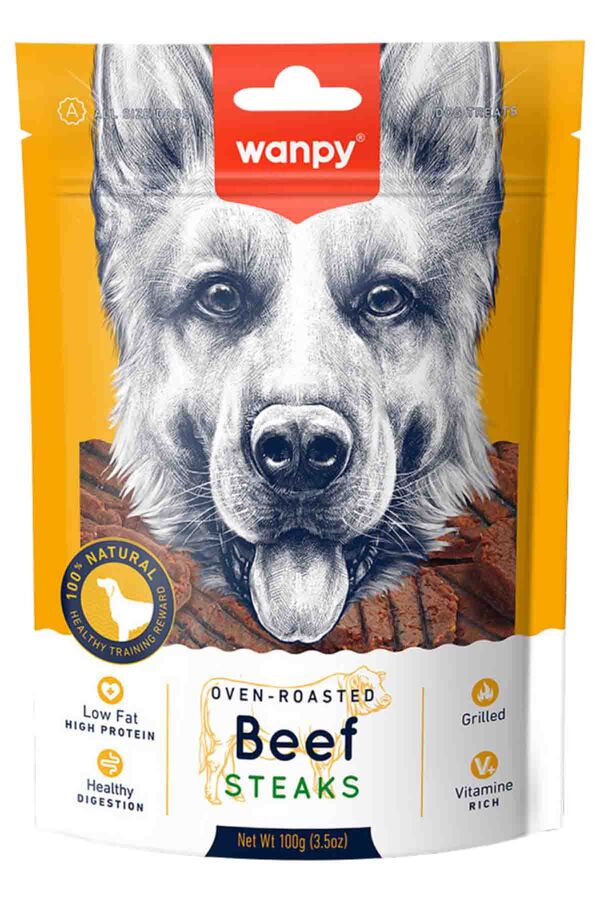 Wanpy Izgara Dana Biftek Köpek Ödülü 100gr