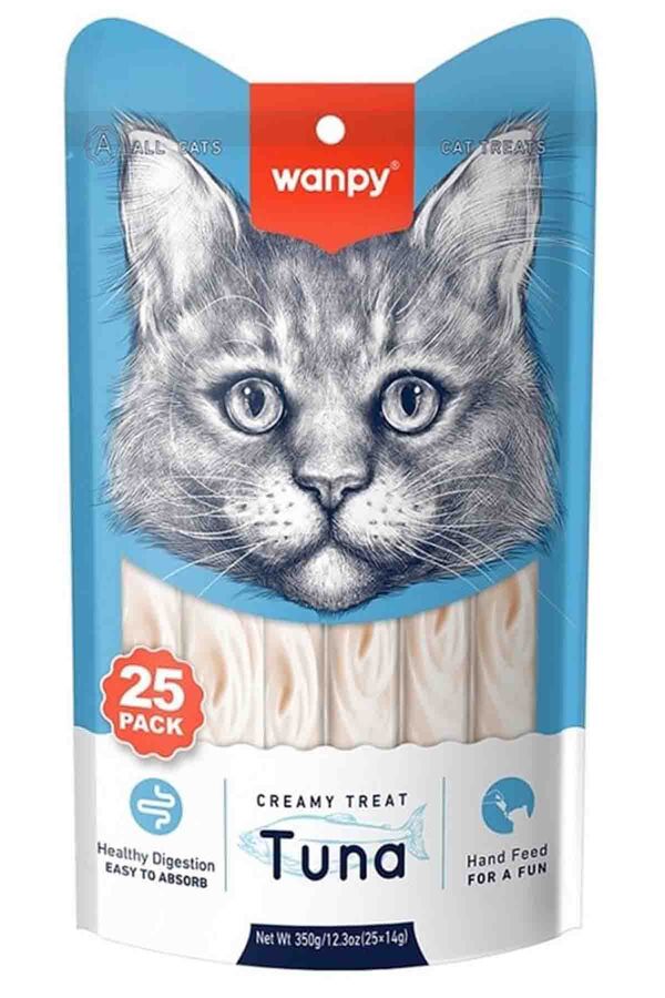 Wanpy Ton Balıklı Krema Kedi Ödülü 25*14gr 