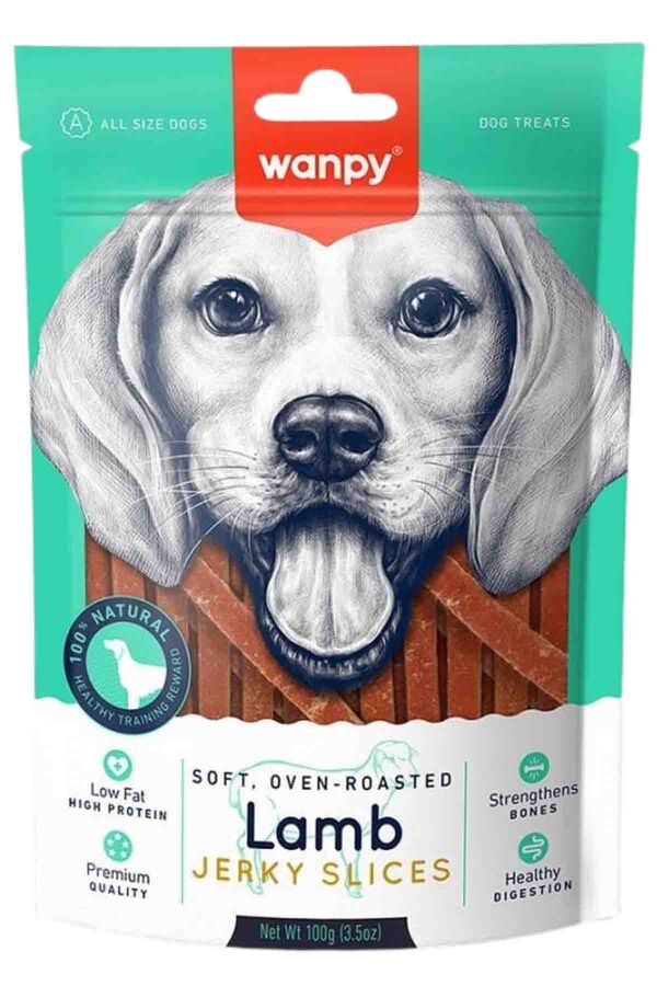 Wanpy Yumuşak Kuzu Eti Dilimleri Köpek Ödülü 100gr