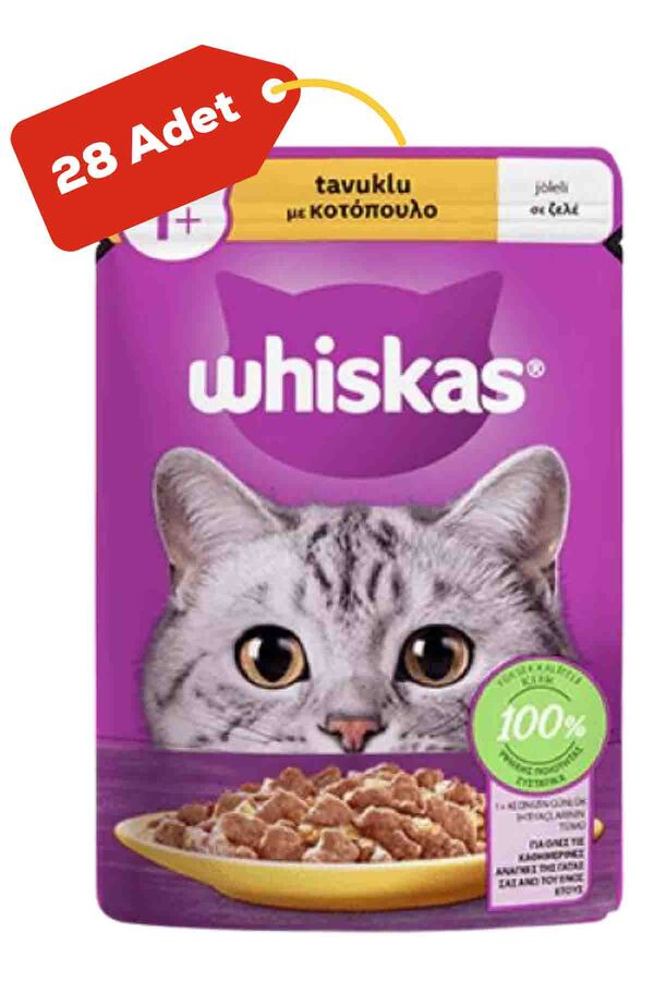 Whiskas Tavuklu Yetişkin Kedi Konservesi 28x85gr 28li